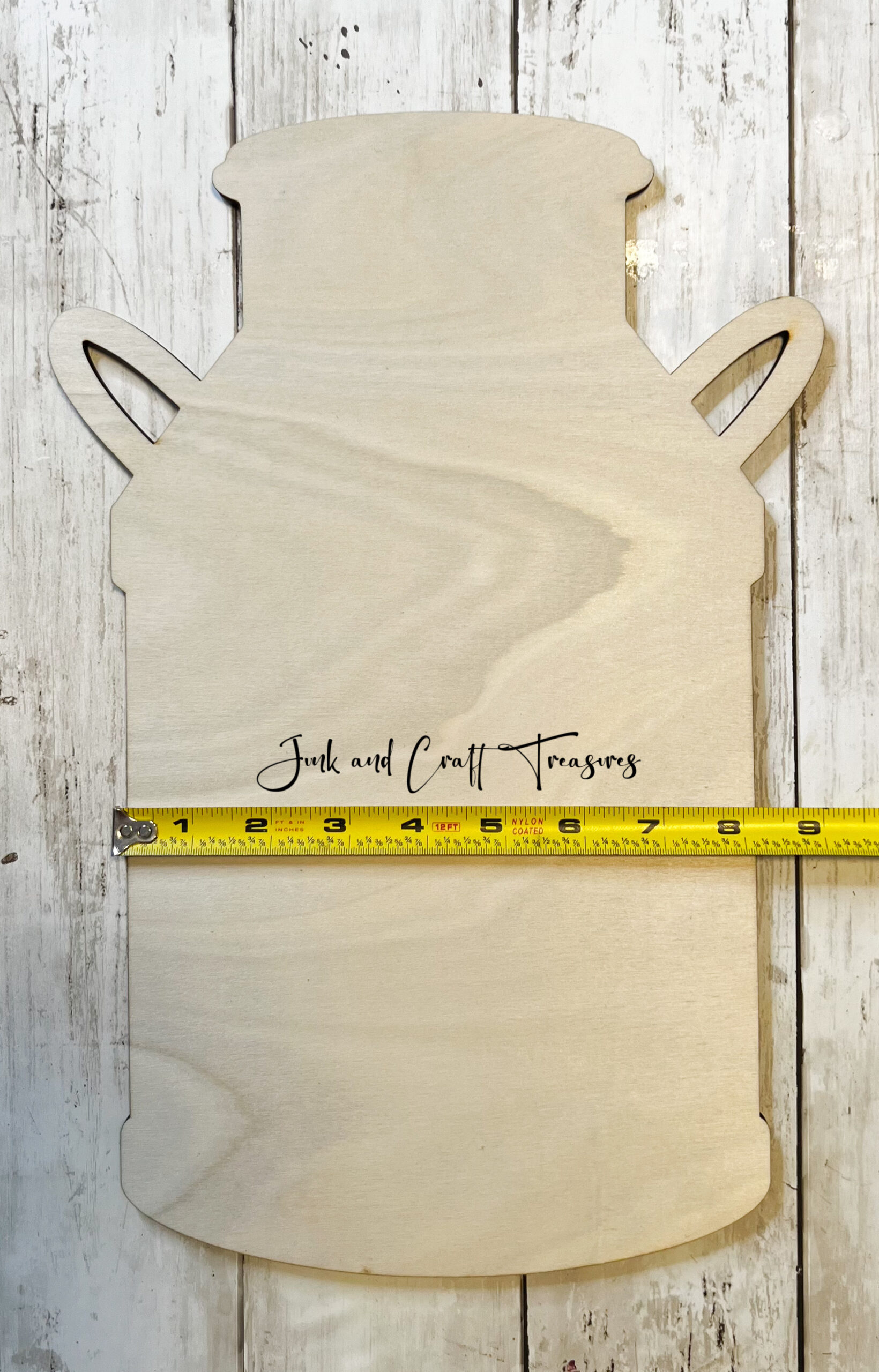 2 Wooden Jug Cutouts – Laser Cut DIY Craft Blank - Image 3