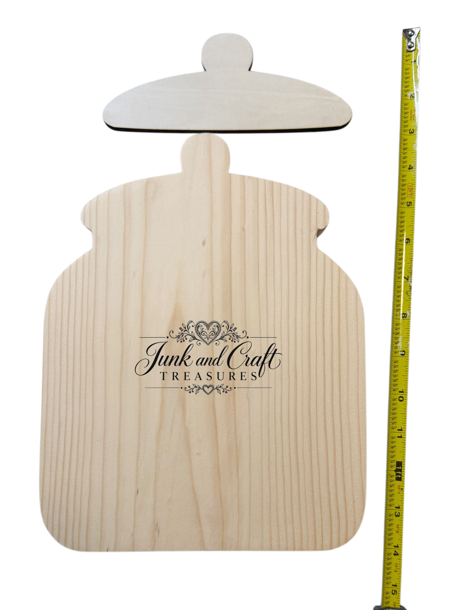 Cookie Jar Wood Blank Set – Hand Cut Pine/Laser Lid - Image 2